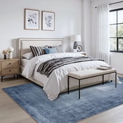 SIXHOME 8'x10' Area Rugs for Living Room Abstract Gradient Area Rugs Machine Washable Rugs Ultra Soft Neutral Carpet Rugs for Bedroom Dining Room Office Playroom Modern Home Decor Non Slip Rug Blue