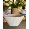 thumbnail image 2 of Wheat Durable White Porcelain Cereal Bowl, 2 of 8