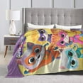 thumbnail image 3 of Superkitties Cartoon Throw Blanket, Super Soft Cozy Flannel Fleece Picnic Blanket for Boys Girls Adults, Warm Plush Blankets for Couch Sofa Bed Living Room, 3 of 8