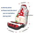 thumbnail image 3 of Wukai Gnome And Buffalo Plaid Full Set Car Seat Covers with Soft Padding Universal Auto Front Seats Protector and Cushion Mat, 3 of 5