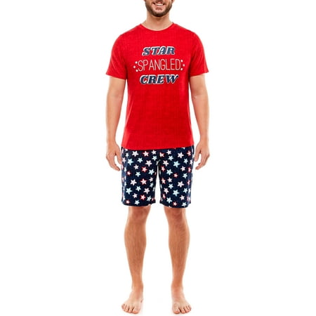 Way to Celebrate Star Spangled Family Sleep PJ Set- Men's