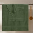 thumbnail image 3 of MyOwn Ultra Soft 8-Piece Towel Set - 100% Pure Ring spun Cotton, Contains 2 Oversized Bath Towels 27x54, 2 Hand Towels 16x28, 4 Wash Cloths 13x13 - Ideal for Everyday use, Hotel & Spa - Olive Green, 3 of 6
