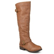 Journee Collection Spokane Women's Knee-High Boots Color: Chestnut Size: 7.5 WC
