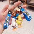 thumbnail image 4 of Duck Keychain Duck Keychain Cartoon Wry Neck Flower Decor Wrist Strap Clear Texture Keys Storage Colorful Shoulder Bag Decoration Car Keyring Car Decor Stuff, 4 of 6