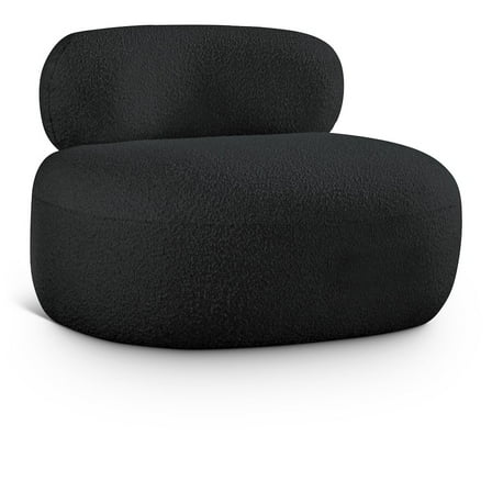 Meridian Furniture Venti Black Boucle Fabric Chair