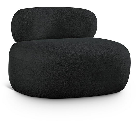 Meridian Furniture Venti Black Boucle Fabric Chair