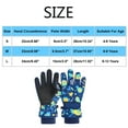 thumbnail image 3 of SEHIOZNI Waterproof Warmest Winter Kids Gloves for Boys and Girls， Ski Gloves for Ourdoor Sports Snowboard, Gray, 3 of 7