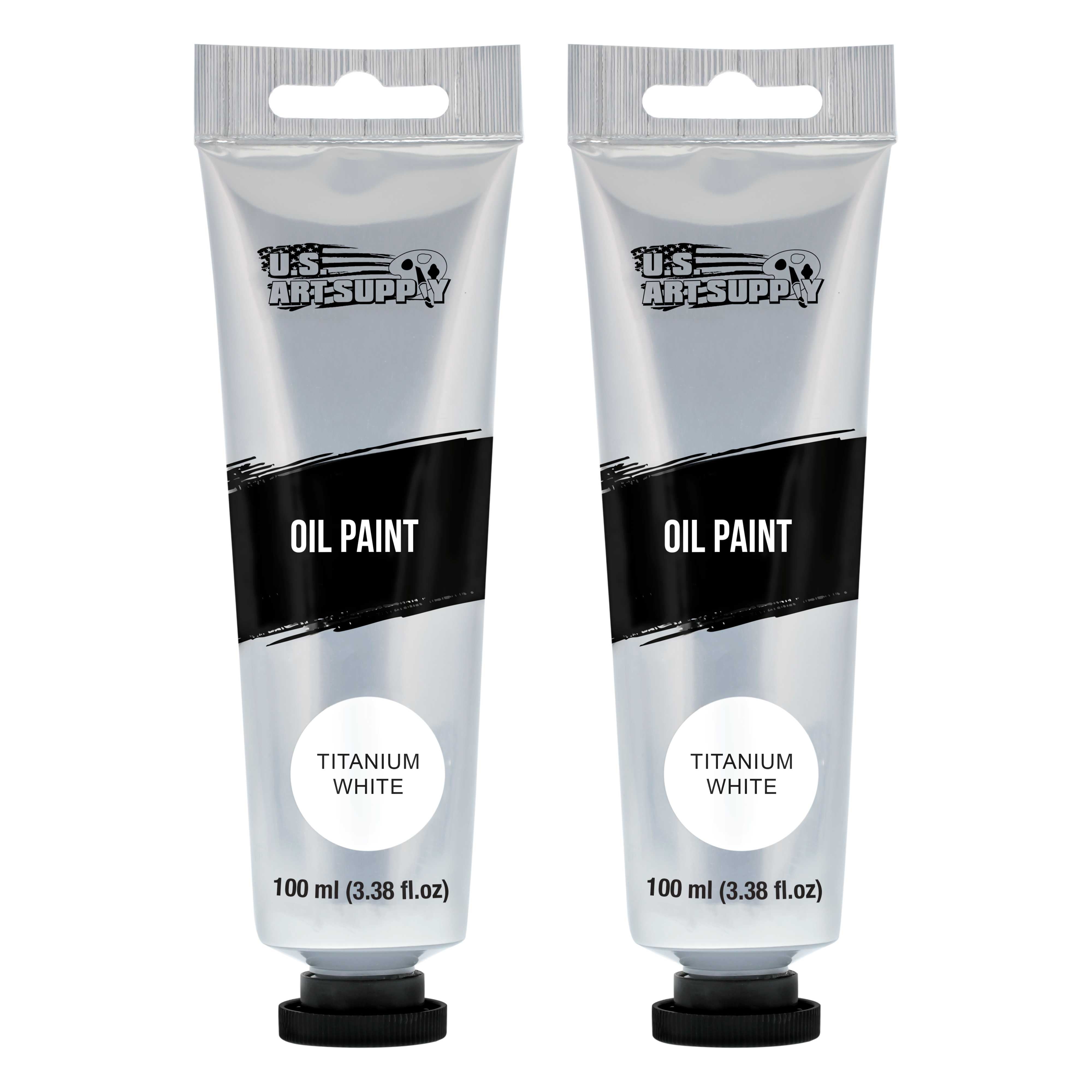 U.S. Art Supply Artists Oil Color Paint, Titanium White, 2 ExtraLarge