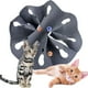 thumbnail image 3 of Alfombra plegable, juguetes interactivos, cama túnel, tapete de juego para gatos para rascarse Redondo Gris, 3 of 4
