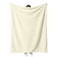 thumbnail image 2 of Fleece Throw Blanket for Couch, Super Soft Cozy Blankets, 70.87x59.06" Beige Blanket Lightweight Fuzzy Comfy Flannel Blanket Warm Plush for Sofa Bed Decor, 2 of 9