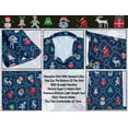 thumbnail image 7 of HAPPY BAY Men's Beach Short Sleeve Christmas Tree Party Dress Shirt Vacation Party Funny Santa claus Hawaiian Gifts shirts for Men 5XL Navy, Xmas Theme, 7 of 7
