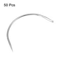 thumbnail image 3 of Uxcell 50Pcs Curved Needles 2" C Type Weaving Sewing Needles Wig Making Upholstery Big Eye for Carpet Leather Canvas, 3 of 5