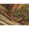 thumbnail image 4 of Ambesonne Fall Quilted Bedspread Set 3 Pcs, Scenic Outdoors Empty Road, Queen Size, Redwood Yellow Orange, 4 of 5
