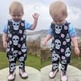 thumbnail image 1 of Tout-petit Enfants Bébé Garçon Skull Barboteuse Justaucorps Combinaison Florale Bandeau Ensembles Tenue Costume de Fête, 1 of 5