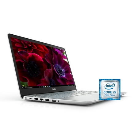 Dell Inspiron 15 5584 Laptop, 15.6'', Intel Core i5-8265U, 8GB RAM, 256 GB SSD, Intel UHD Graphics 620, Windows 10 Home i5584-5868SLV-PUS
