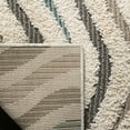 thumbnail image 4 of SAFAVIEH Santorini Aliah Geometric Shag Runner Rug, Cream/Multi, 2' x 8', 4 of 8