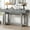Antique Gray, variant on Ustyle 3 Console Table For Entryway - Extra Long, Modern Simplicity Higher Stability, Functional, Black 3 Drawers Hallway, Foyer, Living Room Minimalist Style,