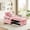 Pink, variant on Sleeper Sofa Chair Bed, 3 In 1 Convertible Sofa Chair With With Adjustable Backrest & Phone Holder & USB, Type-C, Adjustable Recliner, Armchair For Living Room Bedroom Apartment Small Space, Gray