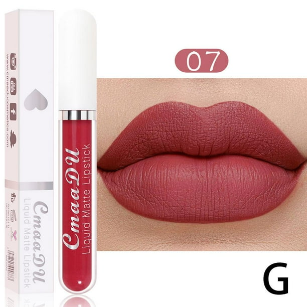 Lápiz labial líquido mate, resistente al agua, 18 colores, de larga duración, Sexy, hidratante, brillo de labios, terciopelo, antiadherente, maquillaje cosmético