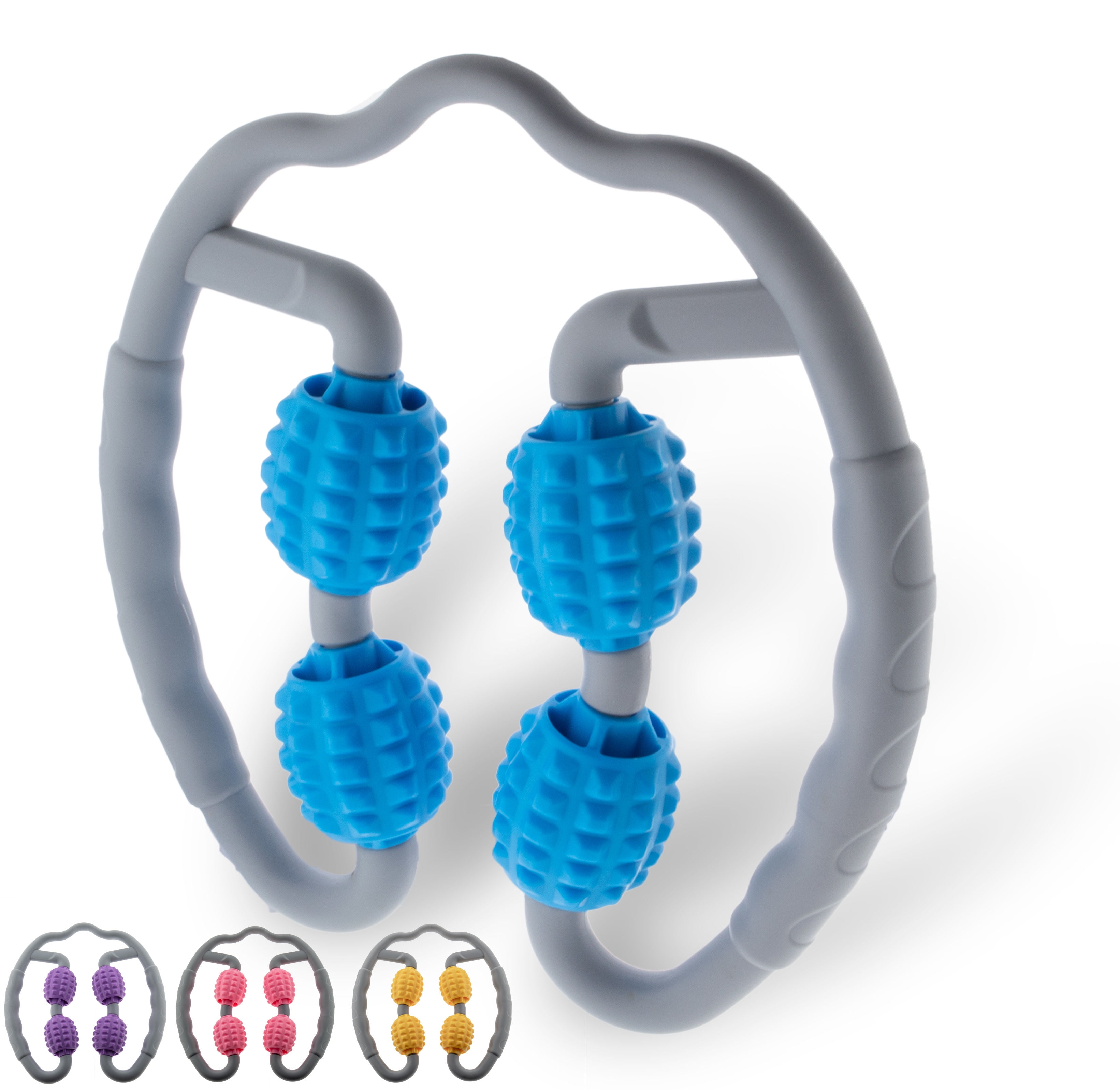 Quad Handheld Massager 360° Deep Tissue Muscle Roller Massage Ball for