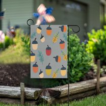 Yayeee Garden Flag 28"x40" Double Sided Outdoor Yard Lawn Holiday Decorations, Cute Acorns Pattern