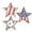 B, variant on 4th of July Decorations Wooden Stars, Patriotic Memorial Day Star Tiered Tray Decor Set of 3, Fourth of July Red White Blue Decoration for Home Office Table Shelf (Flag Hollow)