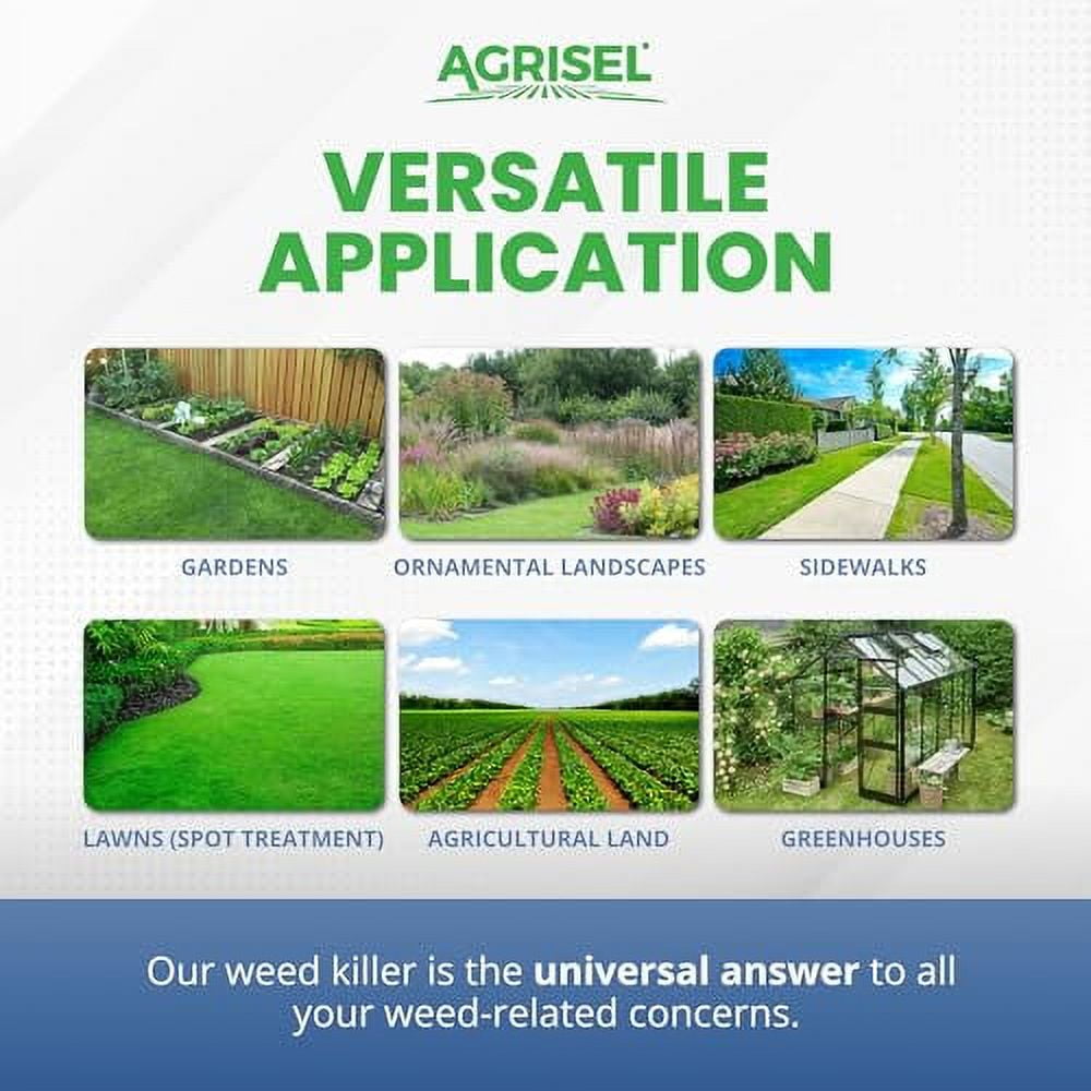 GlyPhoSel Pro Weed Killer, Tackles Hard-to-Kill Weeds, Low-Odor, Easy Mixing, Pet Safe, 3-Pack of Disposable Gloves Included, 32 Ounces