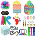 thumbnail image 1 of Simple Sensory Fidget Dimple Toy Keychain, Silicone Bubbles Flipping Board Toy, Stress Relief Dimple Fidget Toy for Concentration Training, Hand Exercise Educational Toy for Kids Adults (#Toy Set 08), 1 of 1