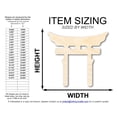 thumbnail image 2 of Unfinished Wood Shinto Symbol Shape 6" / 1/8", 2 of 3