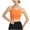 Orange, variant on Bigersell Workout Crop Tops for Women Strappy Back Wireless Yoga Sports Bras Ribbed Sleeveless Cropped Tank Tops with Built in Bras Pull-On Closure Padded Bra Wire-Free Bralette White L