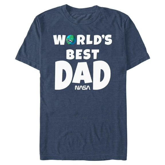 Mens NASA World's Best Dad T Shirt