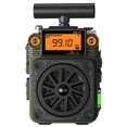 thumbnail image 3 of AM Shortwave Radio with Bluetooth and NOAA Alert,Small Rechargeable Radios,Portable Mini Radio with APP Control,Bass,SOS Alarm,Preset,T-Type Antenna,Emergency w/ 9.9 Ft Wire Antenna for Camping, 3 of 8