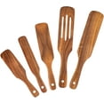 thumbnail image 6 of Visland Wooden Spatula Premium Natural Teak Wood Slotted Spatulas Spoons for Cookware Kitchen Cooking Heat Resistant For Stirring, Mixing, Serving,1PC, 6 of 7