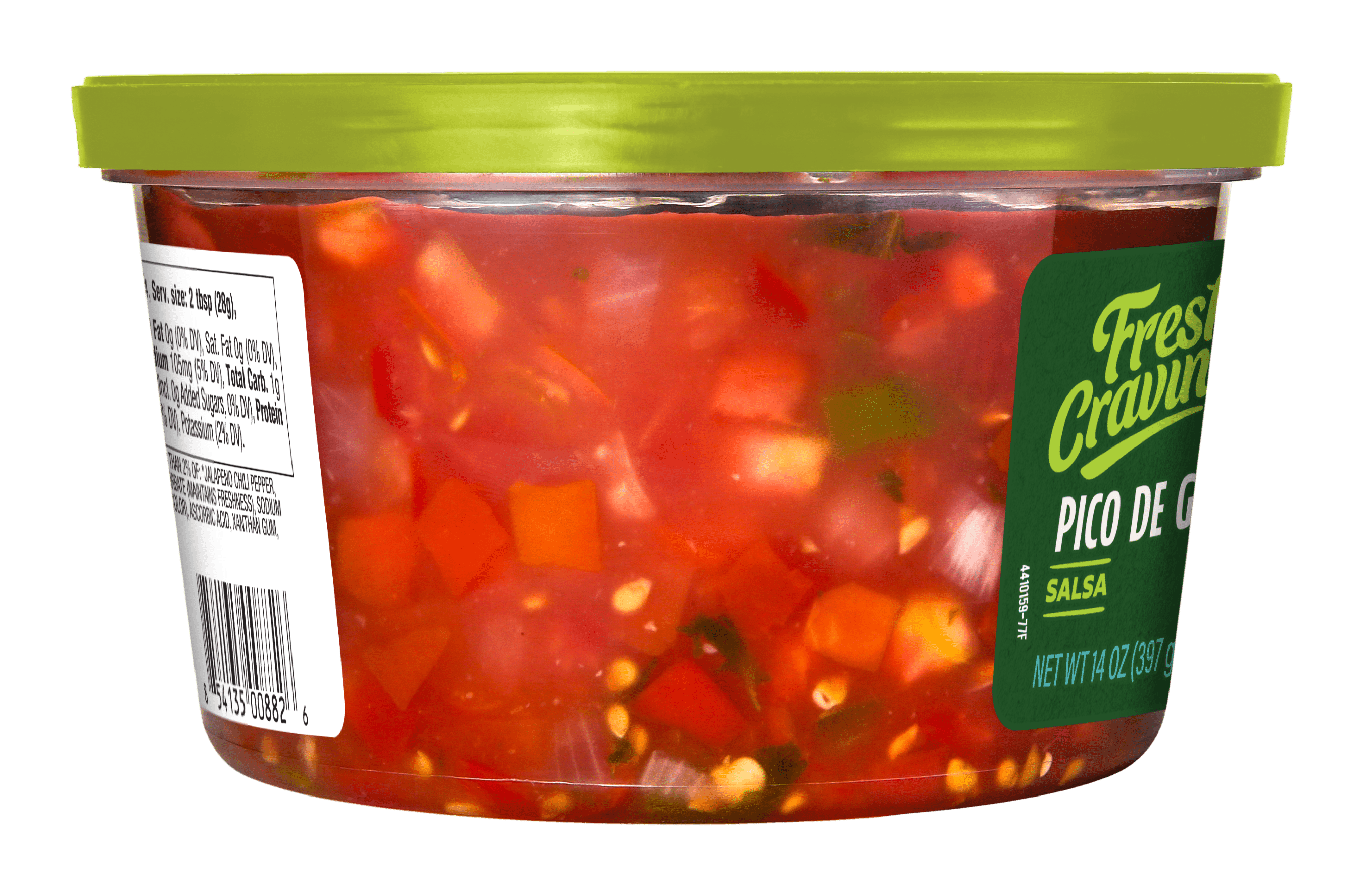 Fresh Cravings Pico de Gallo Salsa Mild, 14 oz., Recyclable Plastic Tub, Gluten-Free, Refrigerated
