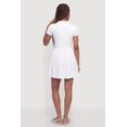 thumbnail image 3 of Women's Short Sleeve Notch Neck Mini Dress, 3 of 3