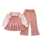 thumbnail image 1 of Odeerbi 0-11 Años Niñas Conjuntos Tops Manga Larga Con Volantes Pantalones de Pata Ancha Conjunto de Dos Piezas, 1 of 8