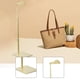 thumbnail image 5 of Expositor de bolsos, organizador de joyas, base estable, colgador de bolsos, soporte para collares, estante para colgar bolsos de noche para mostrador Oro, 5 of 8