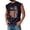 Black, variant on Men's Crew Neck Muscle Tee with "USA" Surrounded by Stars and Vertical "250 Years" Text Beside Distressed Striped Flag, Soft Cotton Blend for Daily Wear Black L