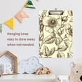 thumbnail image 2 of ALAZA Plastic Clipboard A4 Letter Size Decorative Clipboards for Students Women Men 9" x 12.5" Retro Rose Flower-2, 2 of 6