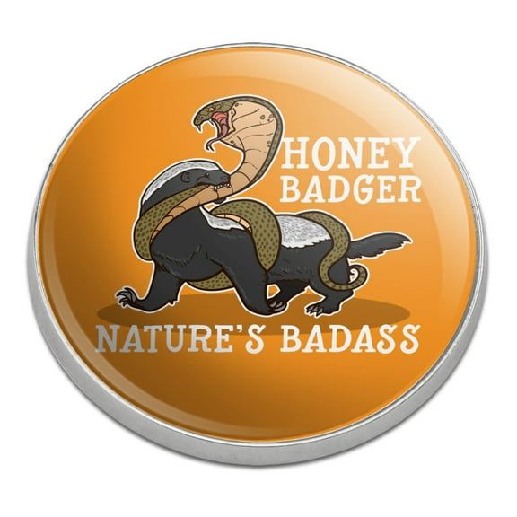 Honey Badger Nature's Badass Golfing Premium Metal Golf Ball Marker