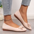 thumbnail image 2 of Hessimy Women's flats with knot front Cute Ballet Flats for Women Casual or Dressy shoes for women Comfortable flats womens shoes(Z02-Beige,7.5), 2 of 7