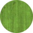 thumbnail image 1 of Ahgly Company Indoor Round Abstract Green Modern Area Rugs, 7' Round, 1 of 4