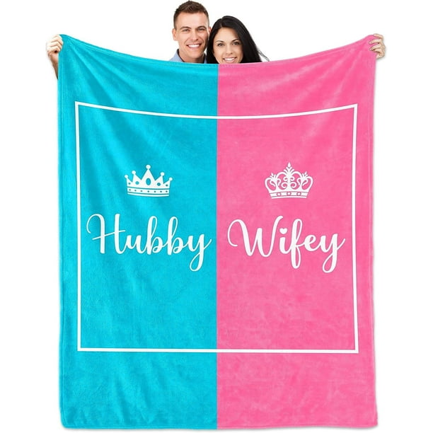 LHSHID Wedding Gifts for Couples Wife Anniversary Blanket Flannel Soft and Comfortable Anti static Bed Sofa Blanket 30x40in