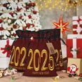 thumbnail image 6 of Rocae 2025 New Year 4 Print Christmas Drawstring Linen Gift Bag with Drawstrings Treat Bag Goody Present Bags for Christmas Party Favor, 6 of 8