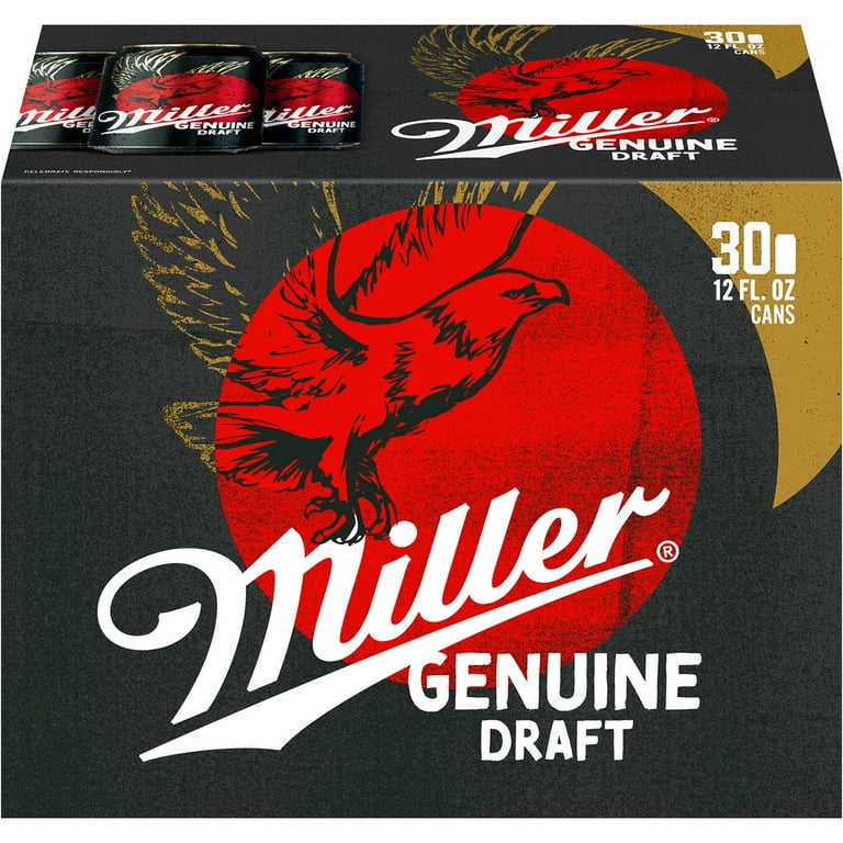 Miller Genuine Draft American Lager Beer, 30 Pack, 12 fl oz