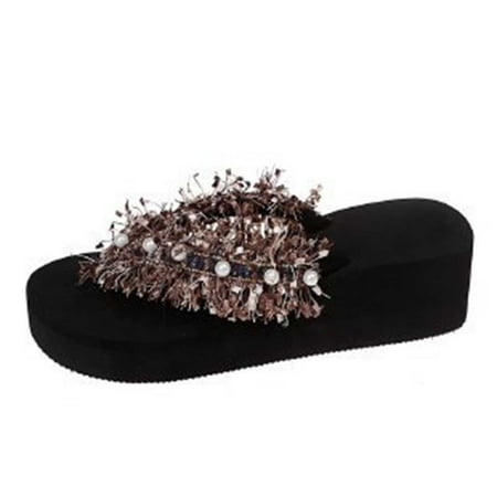 

Utoimkio Thong Flip Flops Sandals for Women Summer Casual Platform Wedge Sandals for Women with Arch Support Summer Casual Walking Shoes