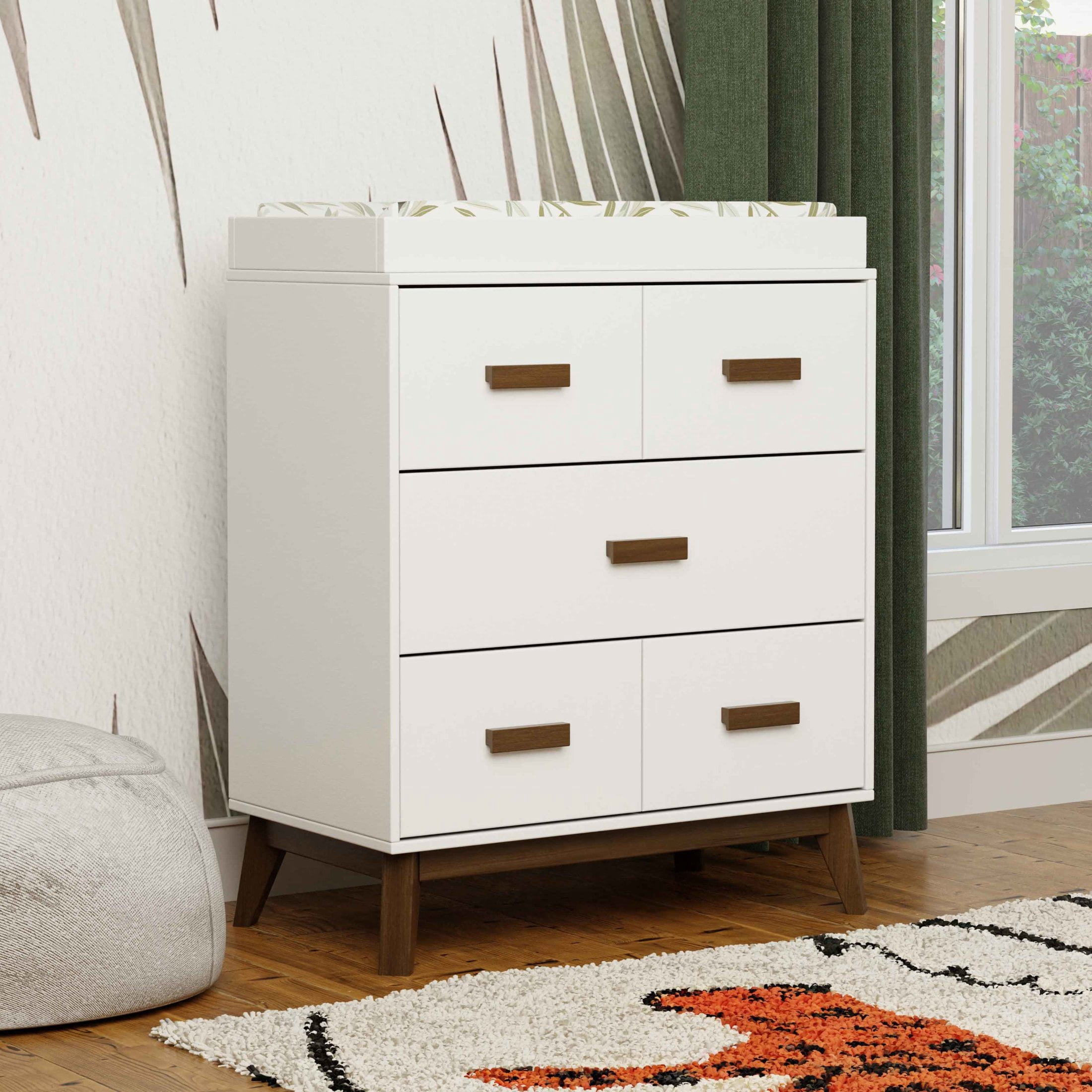 Babyletto Scoot 3-Drawer Compact Changer Dresser with Removable Changing Tray (34")