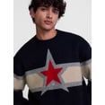 thumbnail image 4 of No Boundaries Star Intarsia Graphic Sweater, Men's Sizes XS-4XLT, 4 of 5