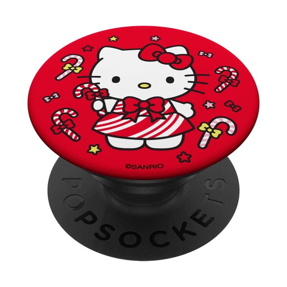 PopSockets Hello Kitty Bastón de Caramelo Navideño Agarre Estándar