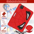 thumbnail image 6 of Kids Case for iPad Pro 11 2022/2021/2020/2018/Air 4/Air 5 with Pencil Holder, Lightweight Shockproof Stand Anti-Slip Rugged Silicone PC Case Cover for Boys Girls, Red+Black, 6 of 10